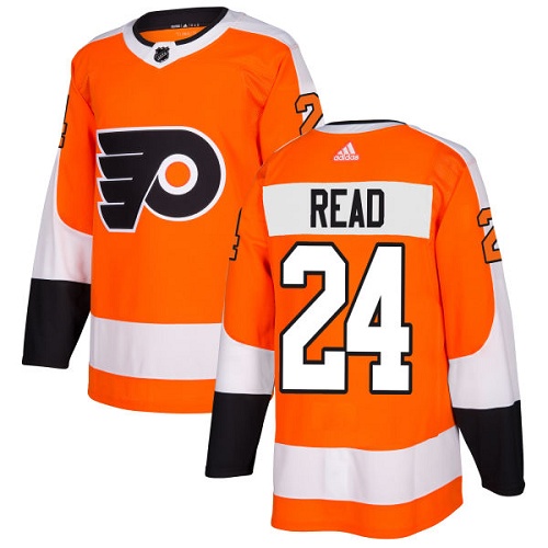 Adidas Flyers #24 Matt Read Orange Home Authentic Stitched NHL Jersey